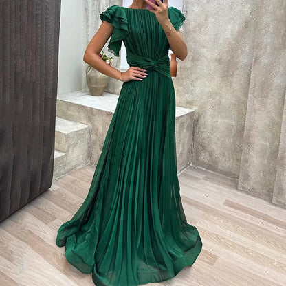 Pleated Evening Dress
