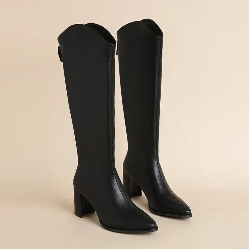 Women's Knee-High Heeled Boots