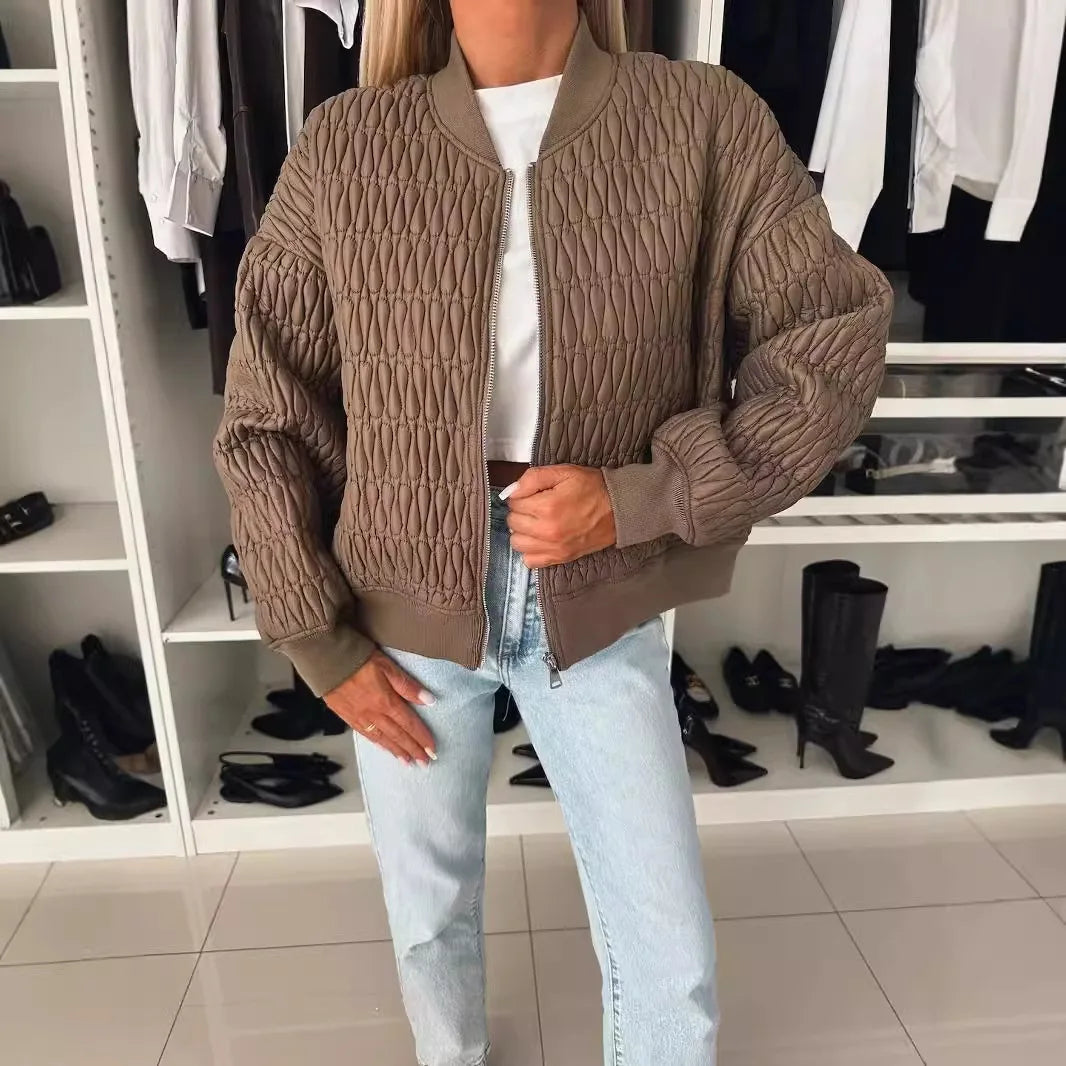Quilted Stylish Bomber Jacket