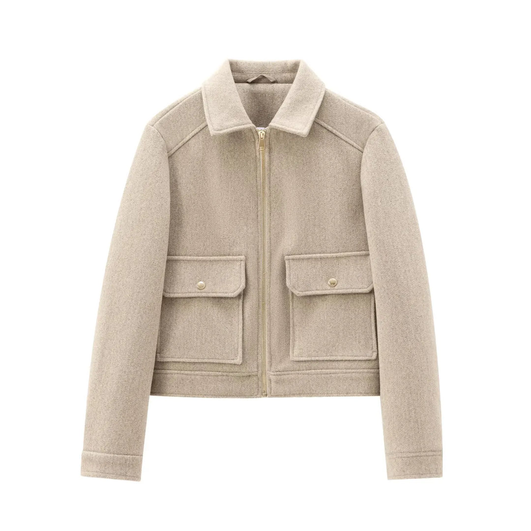 Women’s Casual Zip Front Pocket Jacket