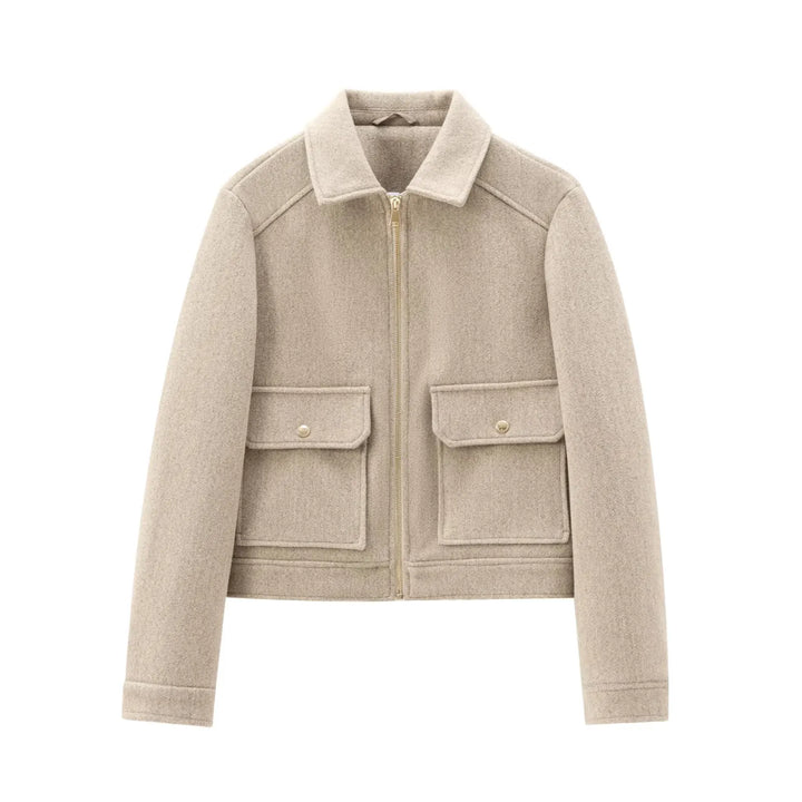 Women’s Casual Zip Front Pocket Jacket