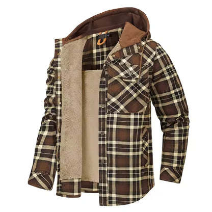 Chaqueta de franela a cuadros