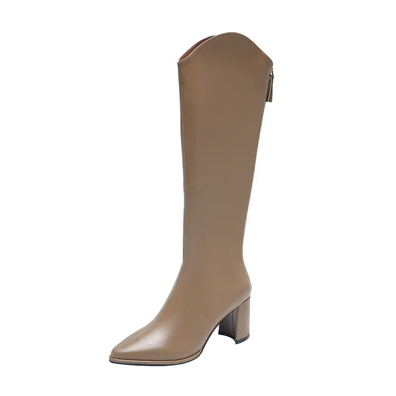 Claire | Women's Knee-High Heeled Boots