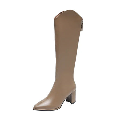 Claire | Women's Knee-High Heeled Boots
