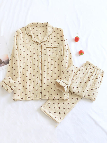 Hannah | Conjunto de pijama de dos piezas de manga larga para mujer
