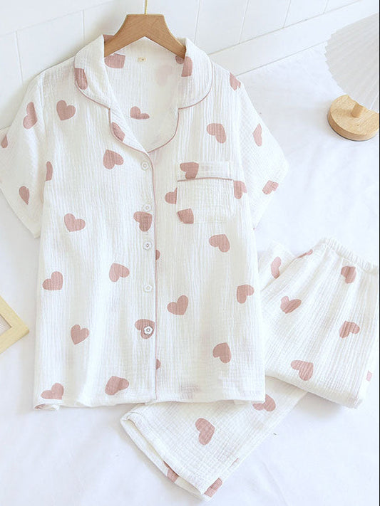 Isabella | Women’s Button-Down Short Sleeve Pajama Set