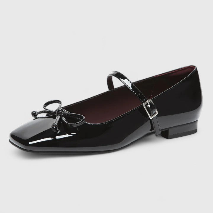 Rozalina | Orthopedic Square Toe Real Leather Ballet Flats Shoes