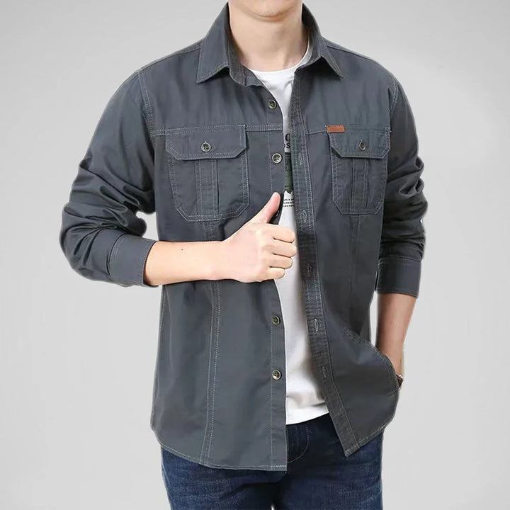 Men’s Utility Work Shirt with Pockets