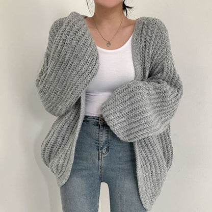 Daisy | Suéter informal de punto extragrande con frente abierto para mujer
