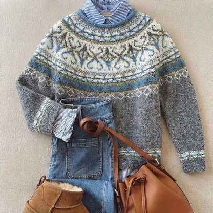Luxe™ | Suéter de punto vintage chic