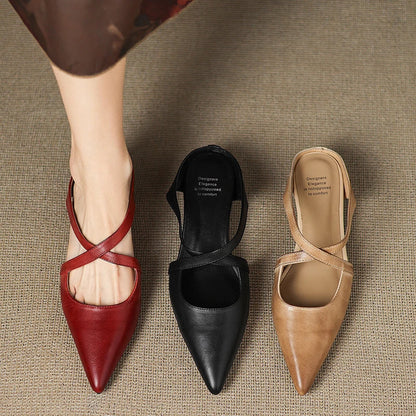 Mules Helene de Cuero Genuino