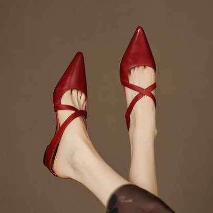 Mules Helene de Cuero Genuino