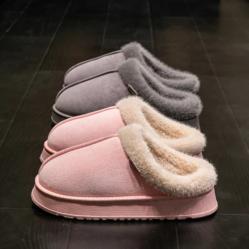 Charlotte | Pantuflas acogedoras con forro de piel para mujer