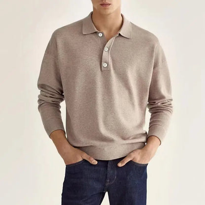 Clyde | Polo informal de punto de manga larga para hombre