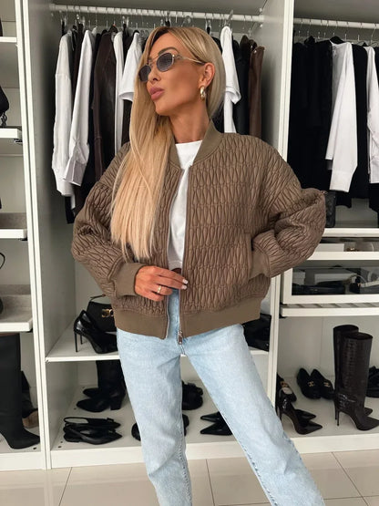 Quilted Stylish Bomber Jacket