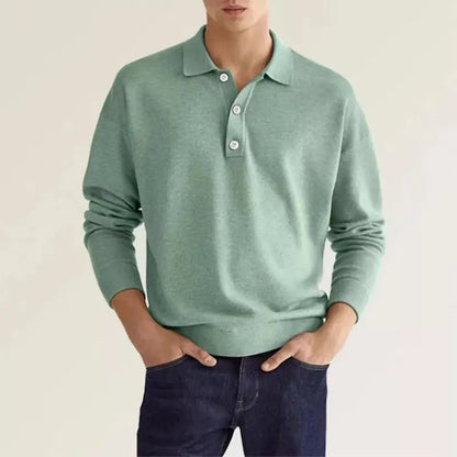 Clyde | Polo informal de punto de manga larga para hombre