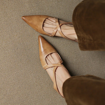 Mules Helene de Cuero Genuino