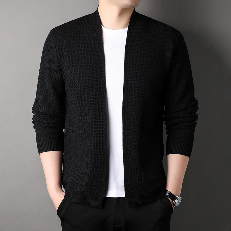 Arthur | Men’s Slim Fit Knitted Cardigan with Pockets