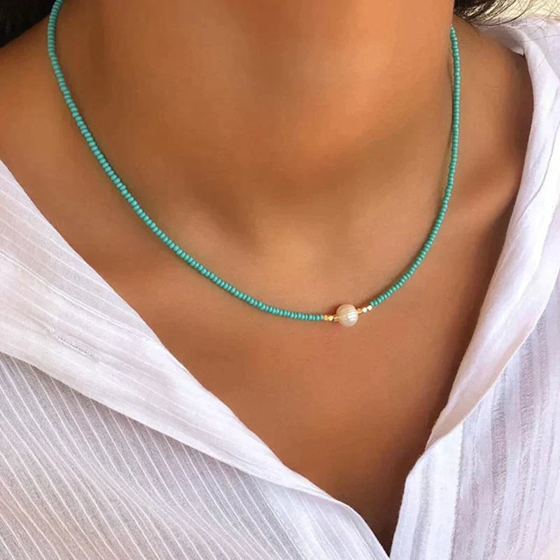 Pearl Beaded Choker