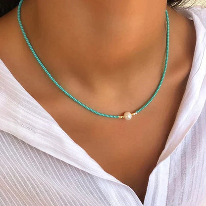 Pearl Beaded Choker