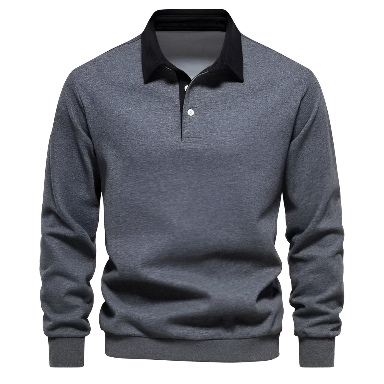 Suéter elegante con cuello de polo