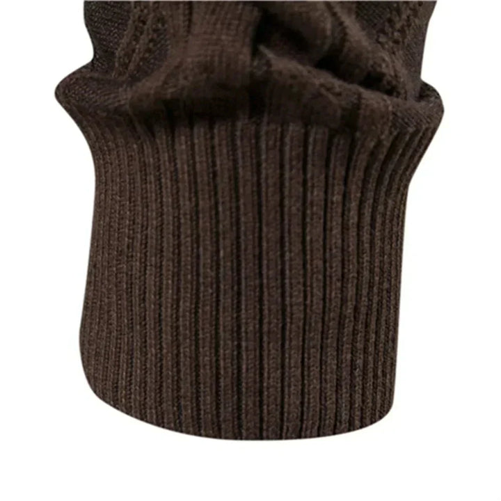 Men's Cardigan with Button Placket