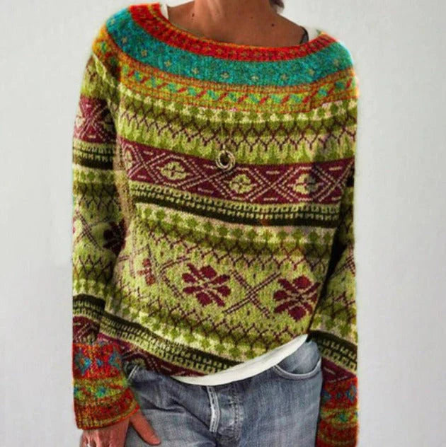 Christopher | Women Winter Pattern Knit Sweater