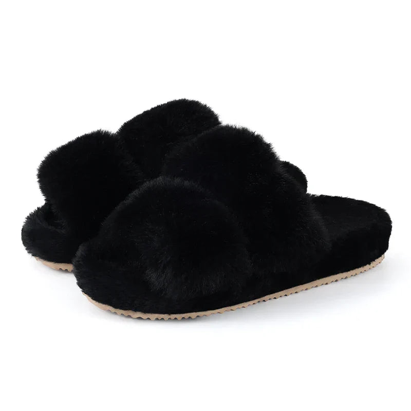 Daisy | Pantuflas de piel sintética para mujer