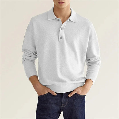 Clyde | Polo informal de punto de manga larga para hombre
