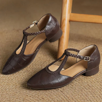 Mary Janes de cuero