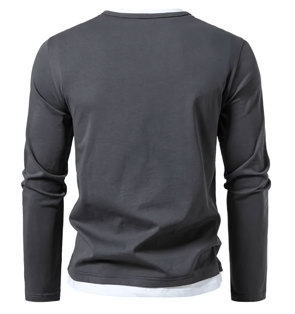 Alwin | Camisa de manga larga premium de algodón peinado