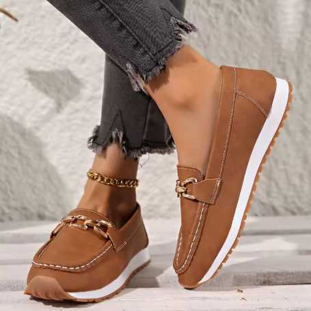 Mia | Non Slip Orthopedic Real Leather Loafers