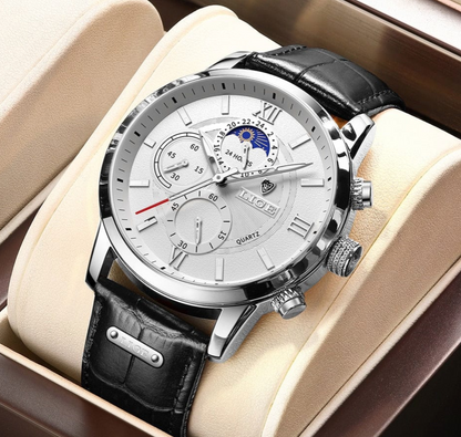Luxury Waterproof Leather Strap Watch