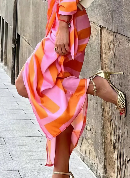 Amelia™ | Printed Wrap Dress