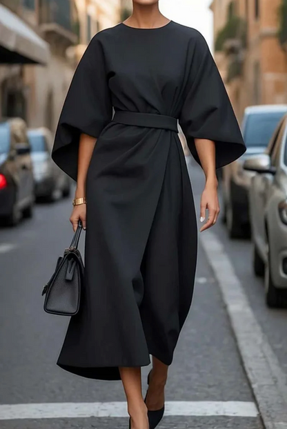 Elegant Lantern Sleeve Dress