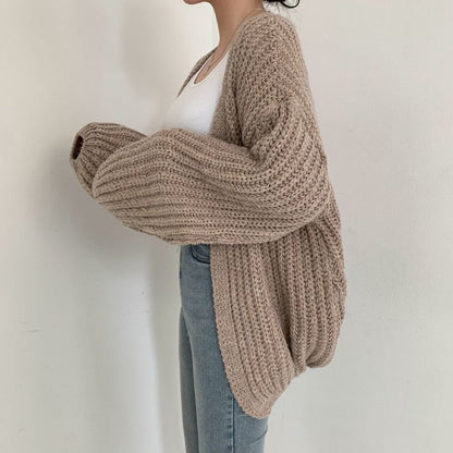 Daisy | Suéter informal de punto extragrande con frente abierto para mujer