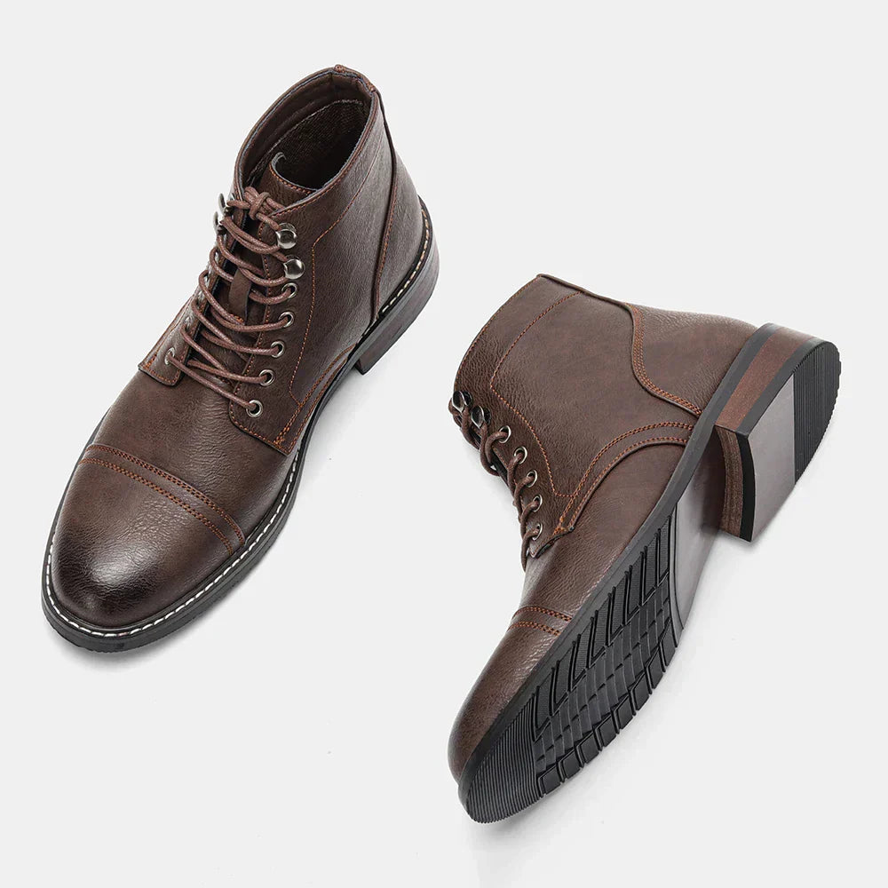 Vintage-Inspired Derby Boots