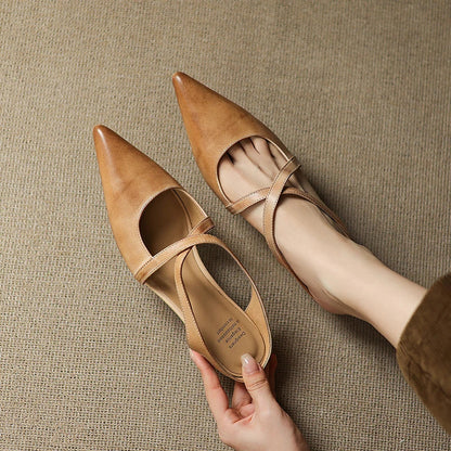 Mules Helene de Cuero Genuino