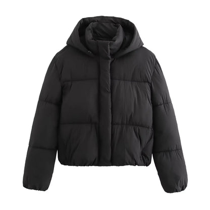 Kaitlyn | Hooded Cropped Women's Puffer Jacket