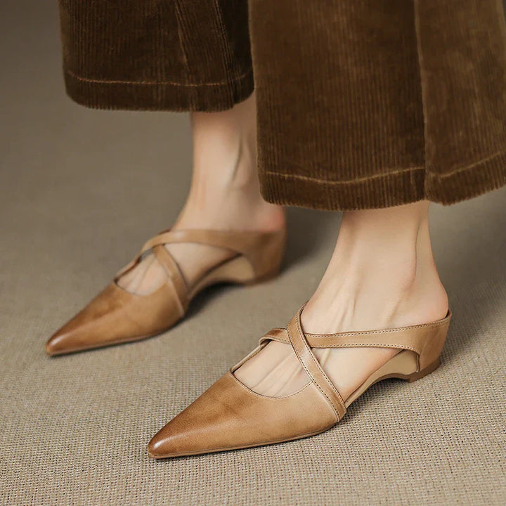 Genuine Leather Mules