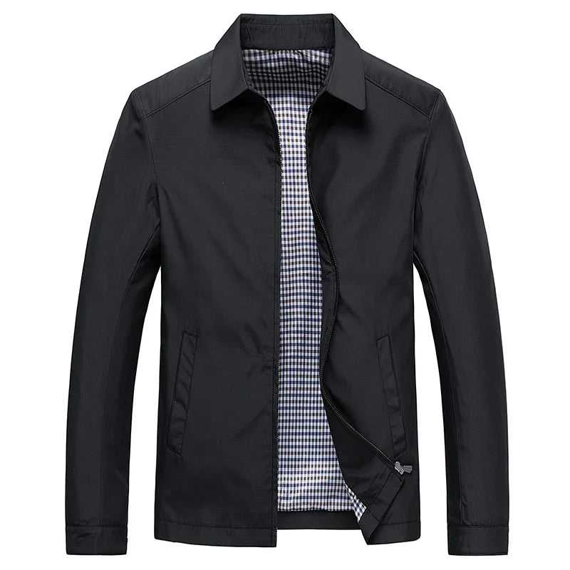 Chaqueta elegante con cremallera 