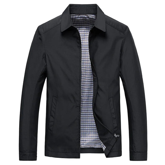 Chaqueta elegante con cremallera 