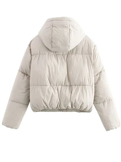Kaitlyn | Hooded Cropped Women's Puffer Jacket