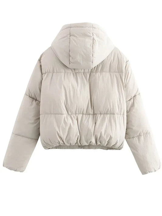Kaitlyn | Hooded Cropped Women's Puffer Jacket