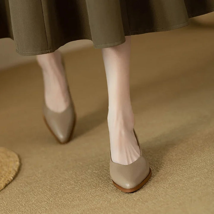 Classic Comfort Real Leather Pumps
