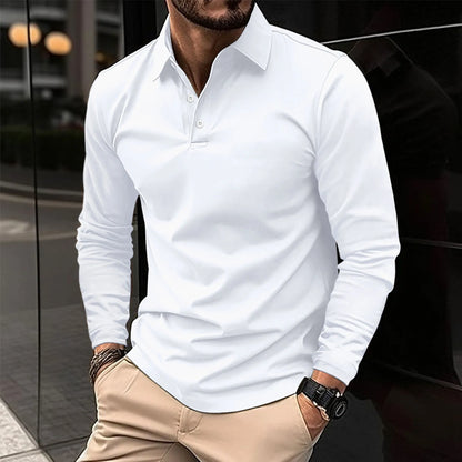 Ethan™ - Polo informal de manga larga