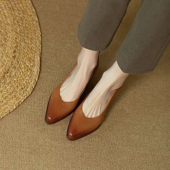 Classic Comfort Real Leather Pumps