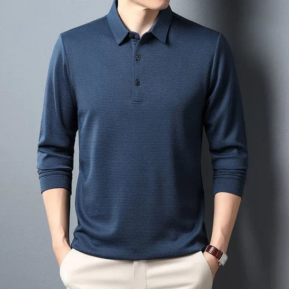 Casual Waffle Polo Shirt