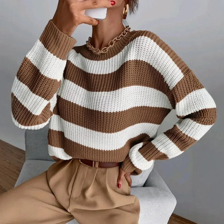 Cozy Multicolor Knit Pullover