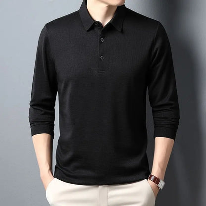 Casual Waffle Polo Shirt